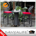 DYBAR-D320D Danyalife Outdoor Bar Furniture Rattan Aluminum Bar Table and Stools